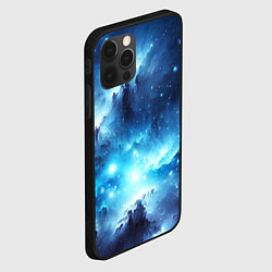Чехол для iPhone 12 Pro Max Космический голубой пейзаж, цвет: 3D-черный — фото 2