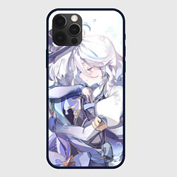 Чехол для iPhone 12 Pro Max Genshin Impact Furina hugs, цвет: 3D-черный