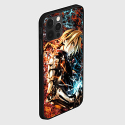 Чехол для iPhone 12 Pro Max Стальной алхимик: Эдвард Элрик, цвет: 3D-черный — фото 2