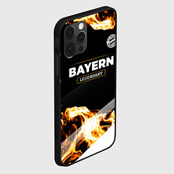 Чехол для iPhone 12 Pro Max Bayern legendary sport fire, цвет: 3D-черный — фото 2