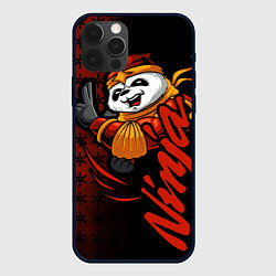 Чехол для iPhone 12 Pro Max Панда синоби, цвет: 3D-черный