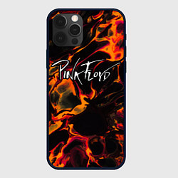 Чехол для iPhone 12 Pro Max Pink Floyd red lava, цвет: 3D-черный