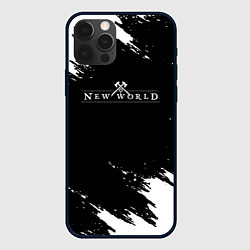 Чехол для iPhone 12 Pro Max New world штрихи красок, цвет: 3D-черный