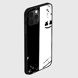 Чехол для iPhone 12 Pro Max Marshmello краски музыка, цвет: 3D-черный — фото 2