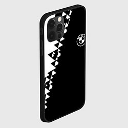 Чехол для iPhone 12 Pro Max BMW sport geometry steel, цвет: 3D-черный — фото 2