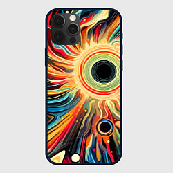 Чехол для iPhone 12 Pro Max Space abstraction - ai art, цвет: 3D-черный