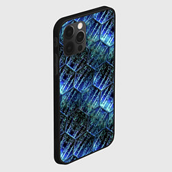 Чехол для iPhone 12 Pro Max Искры за стеклянной мозаикой, цвет: 3D-черный — фото 2