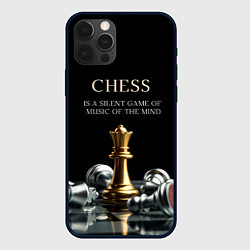 Чехол для iPhone 12 Pro Max Тихая игра музыки разума, цвет: 3D-черный