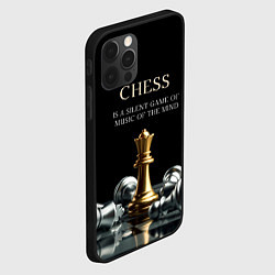 Чехол для iPhone 12 Pro Max Тихая игра музыки разума, цвет: 3D-черный — фото 2