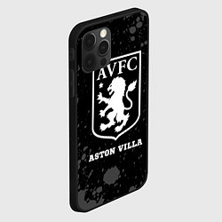 Чехол для iPhone 12 Pro Max Aston Villa sport на темном фоне, цвет: 3D-черный — фото 2
