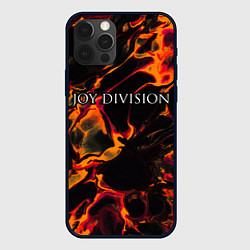 Чехол для iPhone 12 Pro Max Joy Division red lava, цвет: 3D-черный