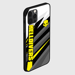 Чехол для iPhone 12 Pro Max Helldivers 2: Uniform Yellow x White, цвет: 3D-черный — фото 2