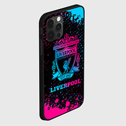 Чехол для iPhone 12 Pro Max Liverpool - neon gradient, цвет: 3D-черный — фото 2