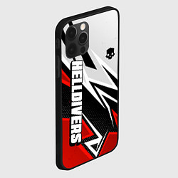 Чехол для iPhone 12 Pro Max Helldivers 2: White x Red, цвет: 3D-черный — фото 2