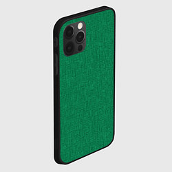 Чехол для iPhone 12 Pro Max Текстура зелёный однотонный, цвет: 3D-черный — фото 2