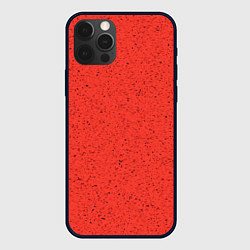 Чехол для iPhone 12 Pro Max Текстура цвет оранжевая заря, цвет: 3D-черный
