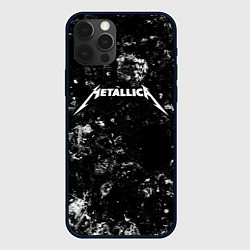 Чехол для iPhone 12 Pro Max Metallica black ice, цвет: 3D-черный