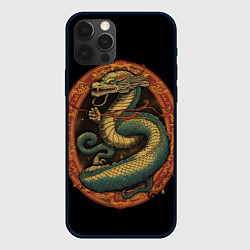 Чехол для iPhone 12 Pro Max Муай Тай дракон, цвет: 3D-черный