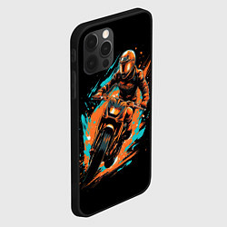 Чехол для iPhone 12 Pro Max Мотокросс спорт, цвет: 3D-черный — фото 2