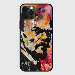 Чехол для iPhone 12 Pro Max Граффити портрет Владимира Ленина, цвет: 3D-черный