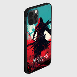 Чехол для iPhone 12 Pro Max Assassins creed ясное небо, цвет: 3D-черный — фото 2