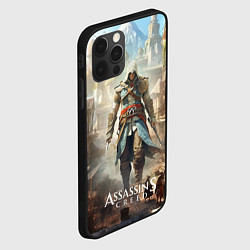 Чехол для iPhone 12 Pro Max Assassins creed старый город, цвет: 3D-черный — фото 2