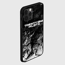 Чехол для iPhone 12 Pro Max Twenty One Pilots black graphite, цвет: 3D-черный — фото 2