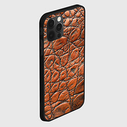 Чехол для iPhone 12 Pro Max Змеиная шкура текстура, цвет: 3D-черный — фото 2