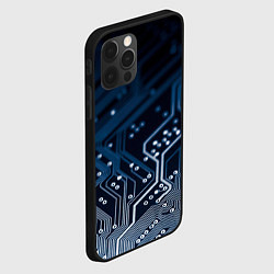Чехол для iPhone 12 Pro Max Дорожки платы, цвет: 3D-черный — фото 2