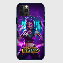 Чехол для iPhone 12 Pro Max League Of Legends Akali Kda, цвет: 3D-черный