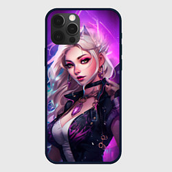 Чехол для iPhone 12 Pro Max League of Legends Kaisa Kda style, цвет: 3D-черный