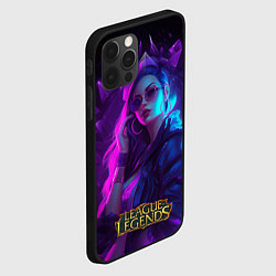 Чехол для iPhone 12 Pro Max League of Legends Kaisa Kda style, цвет: 3D-черный — фото 2