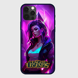 Чехол для iPhone 12 Pro Max League of Legends Kaisa Kda style, цвет: 3D-черный