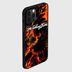 Чехол для iPhone 12 Pro Max Rolling Stones red lava, цвет: 3D-черный — фото 2