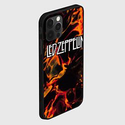 Чехол для iPhone 12 Pro Max Led Zeppelin red lava, цвет: 3D-черный — фото 2