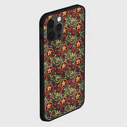 Чехол для iPhone 12 Pro Max Золотые звездочки СССР, цвет: 3D-черный — фото 2