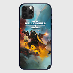 Чехол для iPhone 12 Pro Max Helldivers 2: Art, цвет: 3D-черный