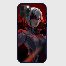 Чехол для iPhone 12 Pro Max Genshin Impact Арлекино red, цвет: 3D-черный