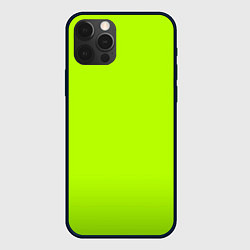 Чехол для iPhone 12 Pro Max Яркий салатовый с лёгким затемнением, цвет: 3D-черный