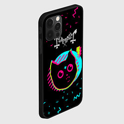 Чехол для iPhone 12 Pro Max Mayhem - rock star cat, цвет: 3D-черный — фото 2