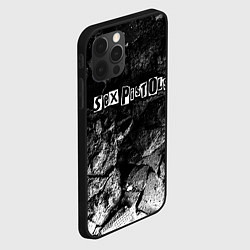 Чехол для iPhone 12 Pro Max Sex Pistols black graphite, цвет: 3D-черный — фото 2