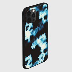 Чехол для iPhone 12 Pro Max Чёрно синий тай дай, цвет: 3D-черный — фото 2