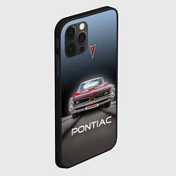 Чехол для iPhone 12 Pro Max Американский масл-кар Pontiac GTO, цвет: 3D-черный — фото 2