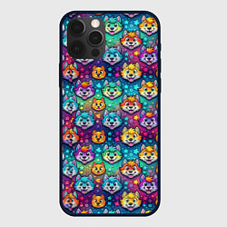 Чехол iPhone 12 Pro Max Furry color anime animal faces