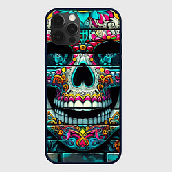 Чехол для iPhone 12 Pro Max Cool skull - graffiti ai art, цвет: 3D-черный