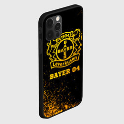 Чехол для iPhone 12 Pro Max Bayer 04 - gold gradient, цвет: 3D-черный — фото 2