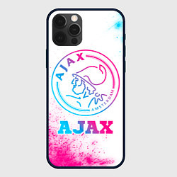 Чехол для iPhone 12 Pro Max Ajax neon gradient style, цвет: 3D-черный