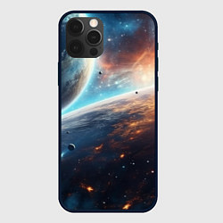 Чехол для iPhone 12 Pro Max Космос и планеты, цвет: 3D-черный