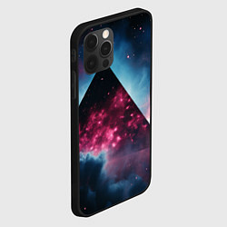 Чехол для iPhone 12 Pro Max Космическая пирамида, цвет: 3D-черный — фото 2