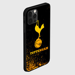 Чехол для iPhone 12 Pro Max Tottenham - gold gradient, цвет: 3D-черный — фото 2